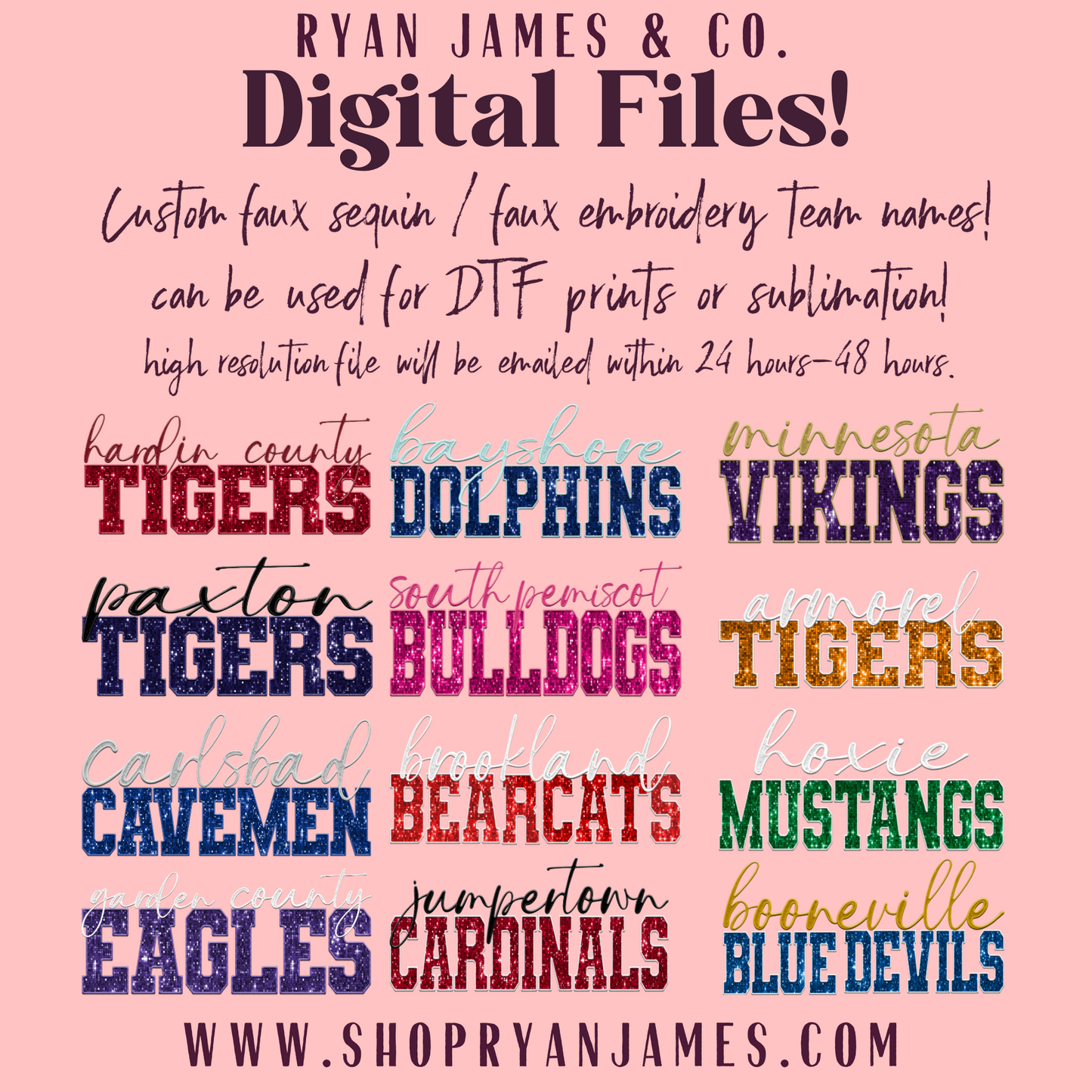 Custom Team / Mascot Digital File