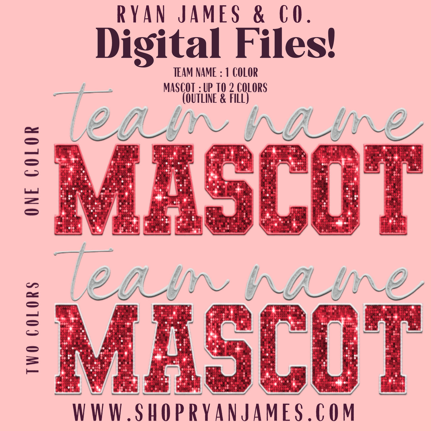 Custom Team / Mascot Digital File
