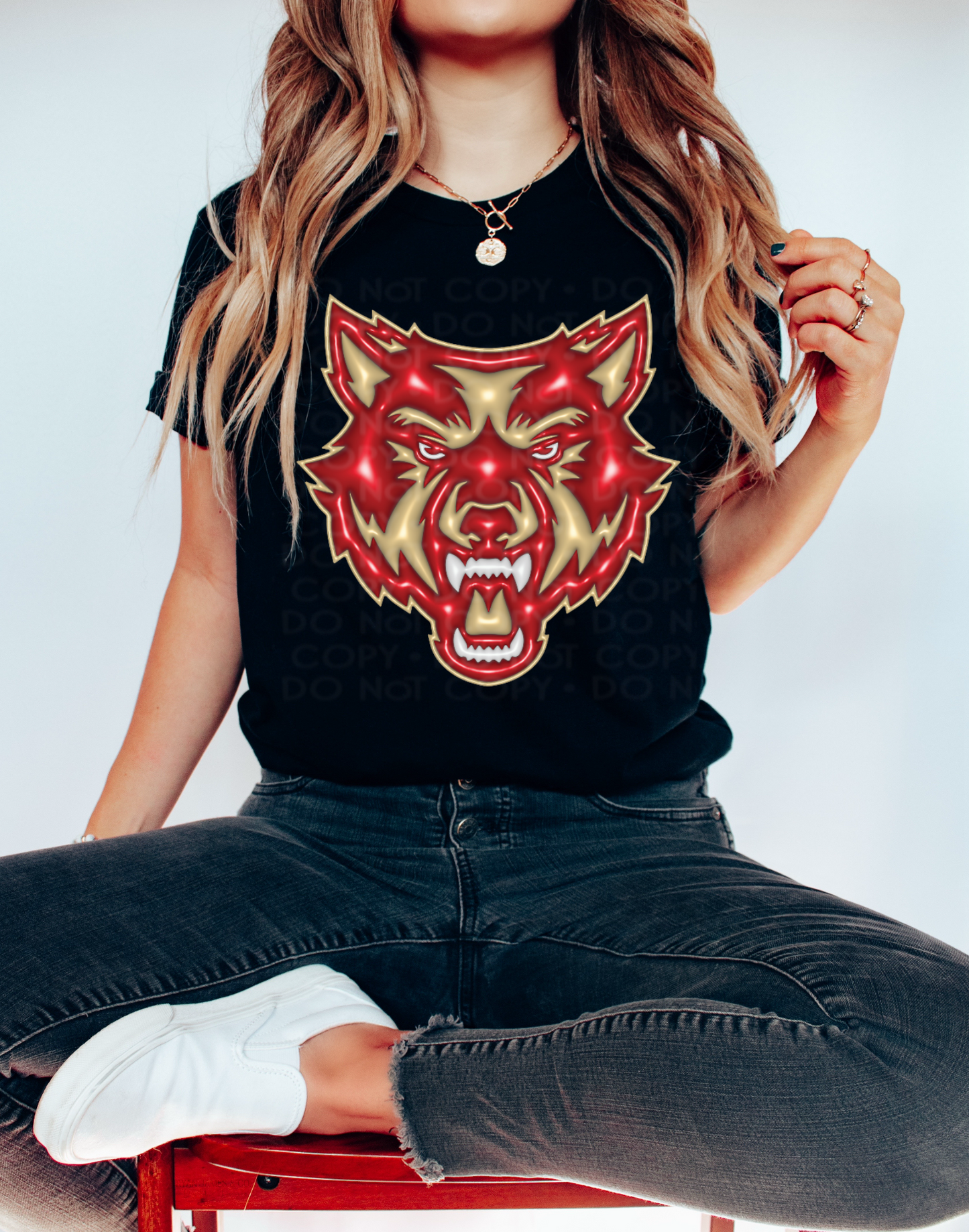 Wolves Mascot Inflated Digital Design