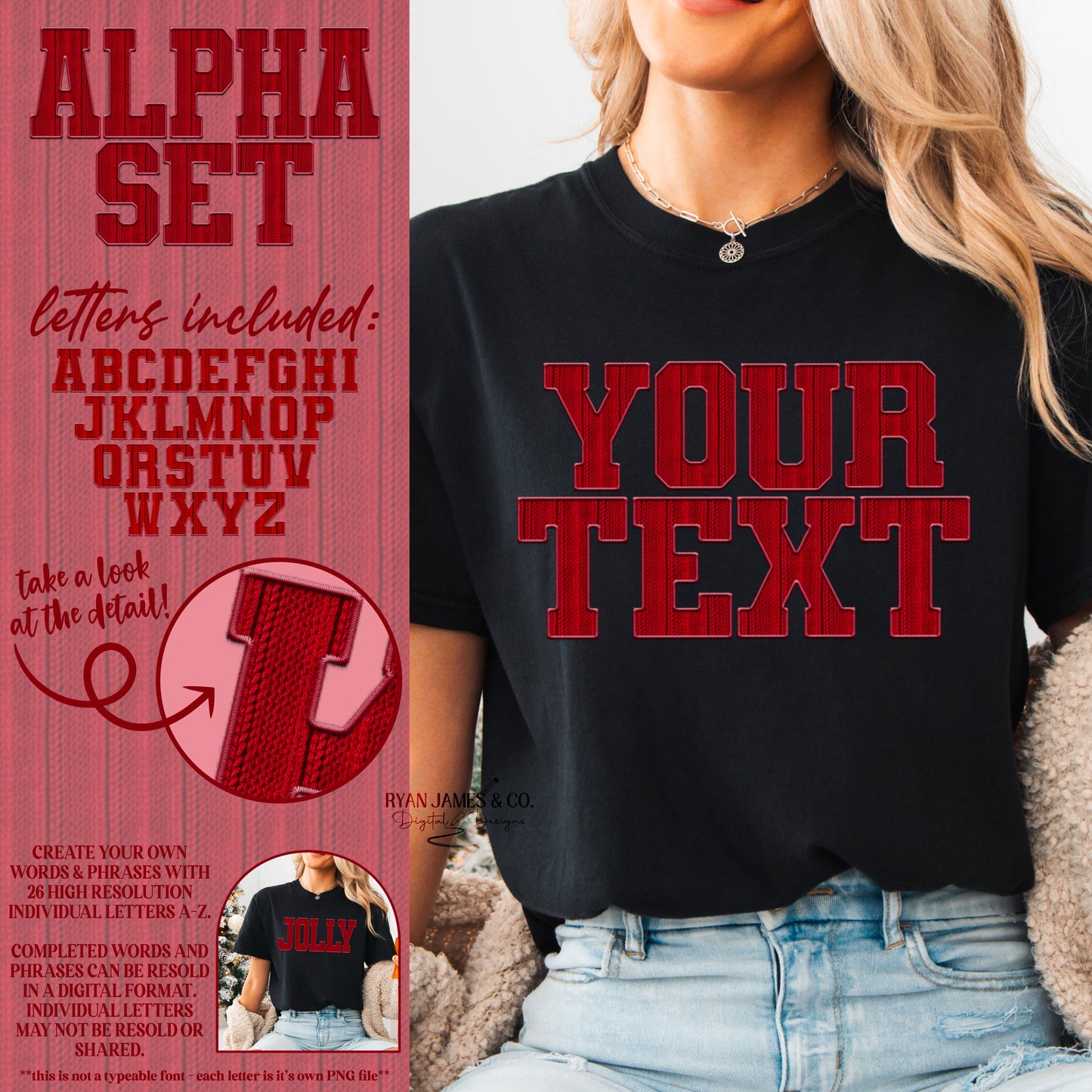 Red Sweater Alpha Set