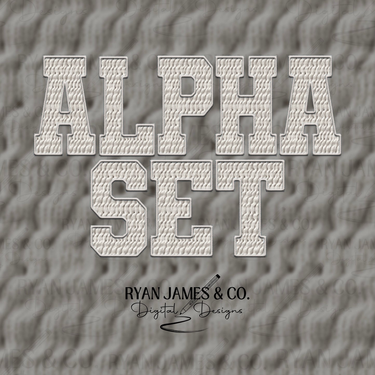Cream Sweater Alpha Set