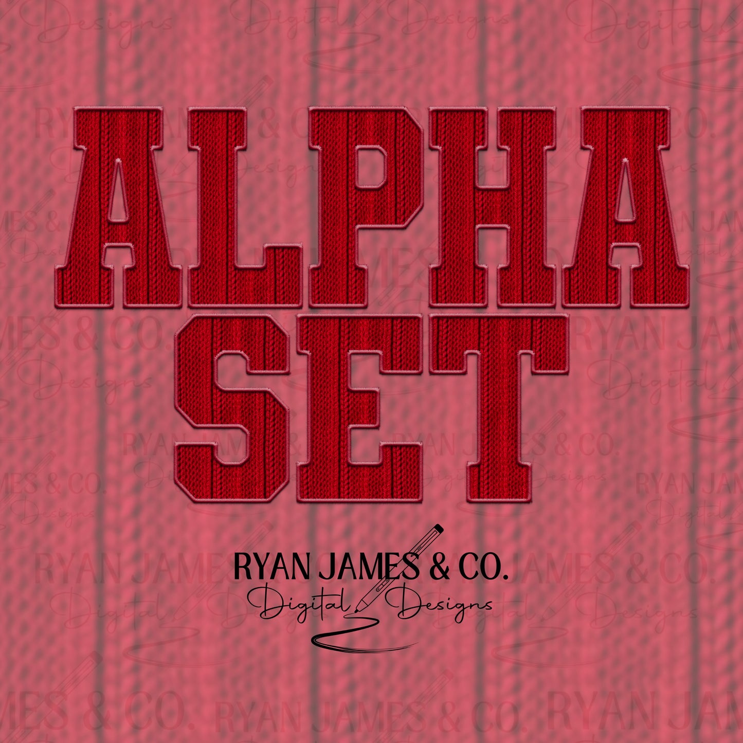 Red Sweater Alpha Set