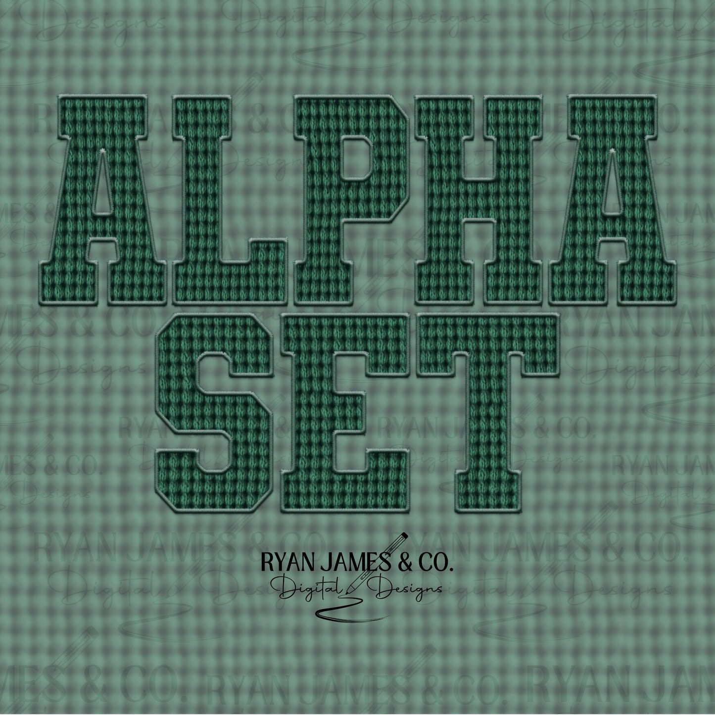 Green Sweater Alpha Set