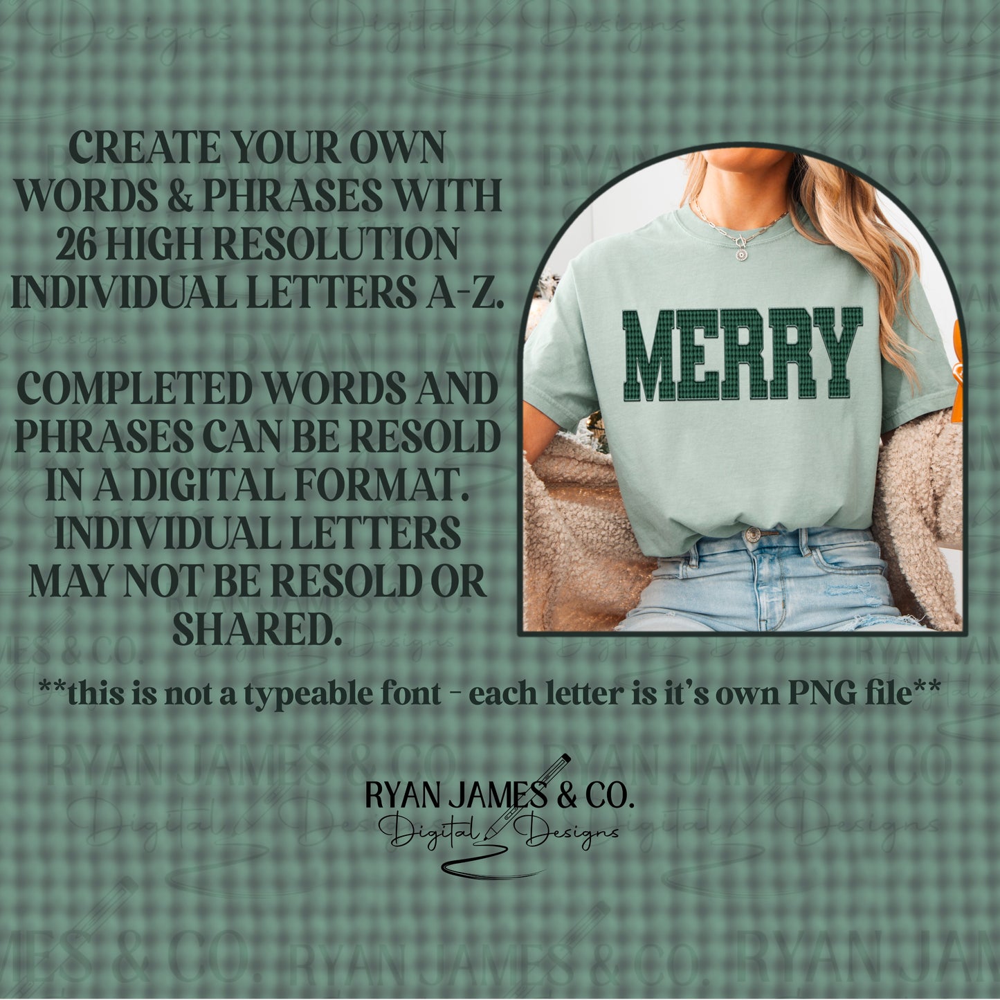Green Sweater Alpha Set