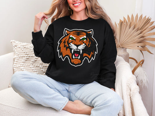 Armorel Chenille Patch Crewneck Sweatshirt