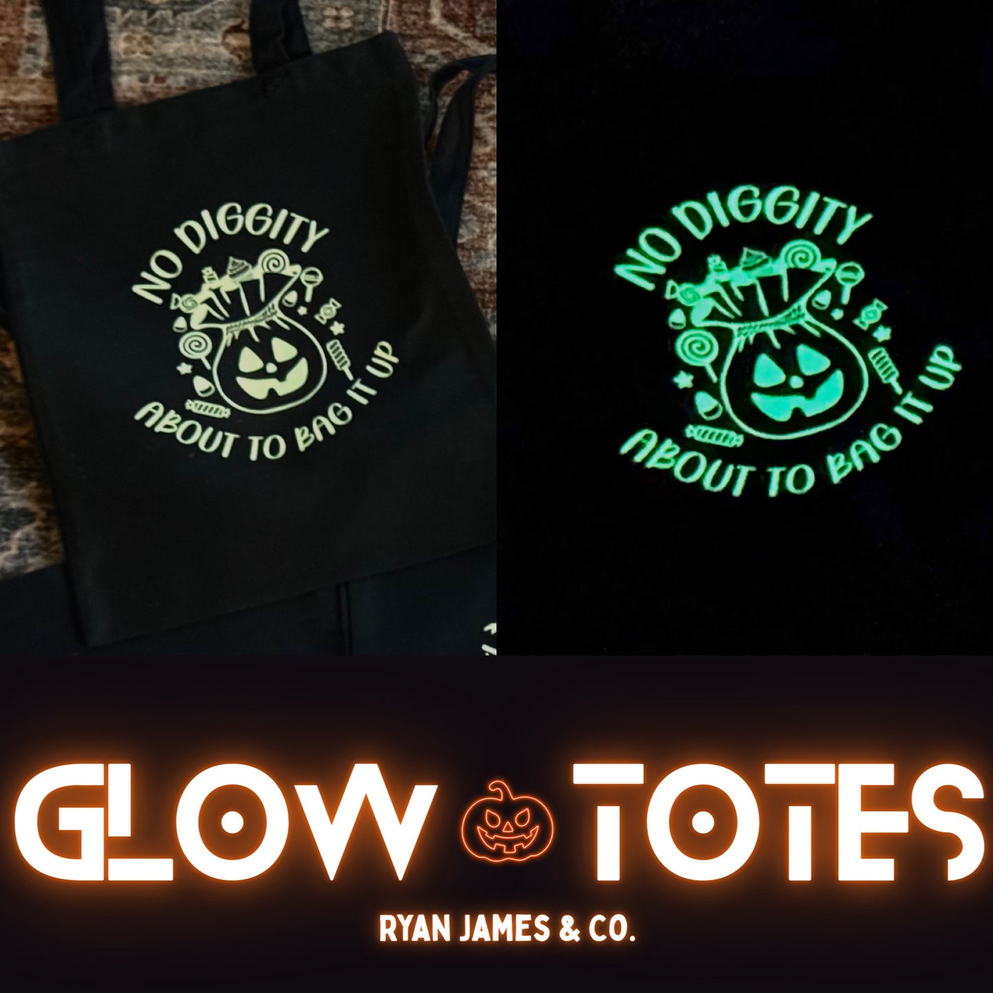 Reusable Trick-or-Treat Totes **GLOW IN THE DARK