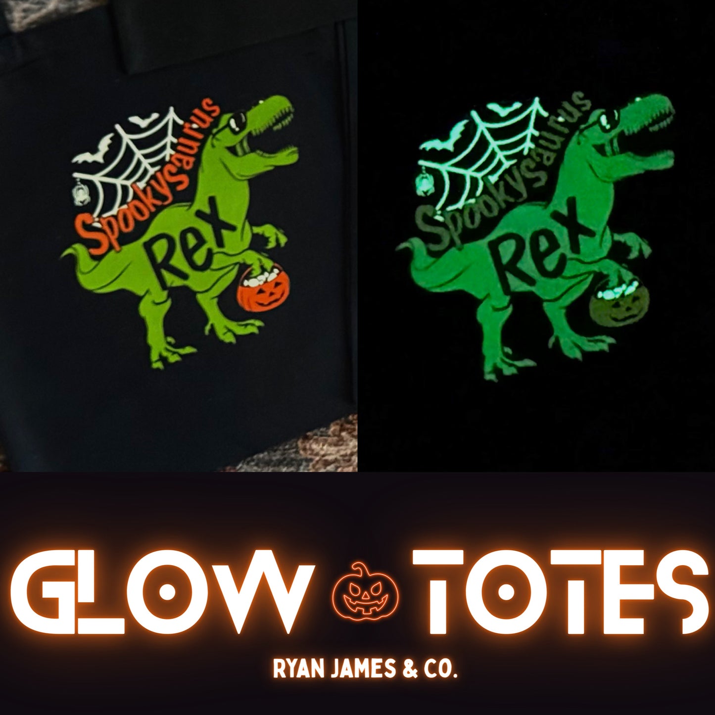Reusable Trick-or-Treat Totes **GLOW IN THE DARK