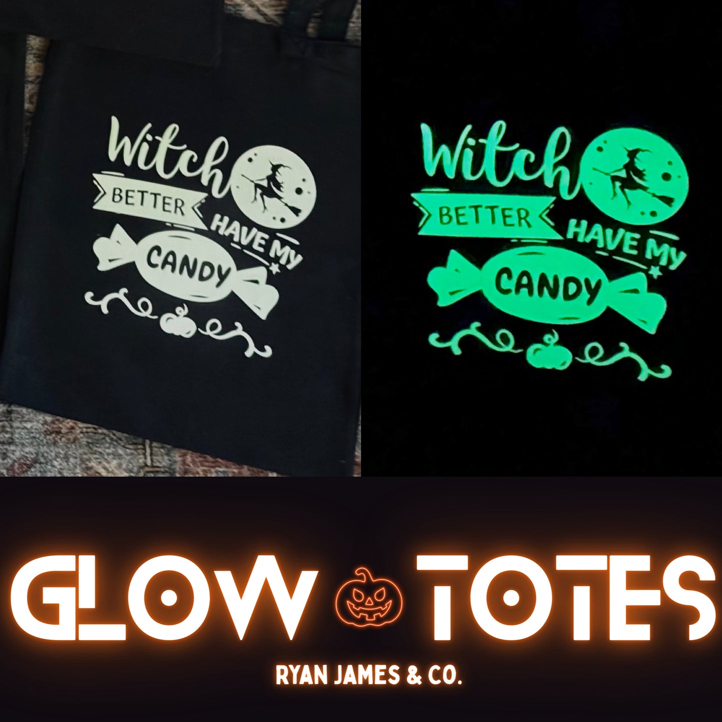 Reusable Trick-or-Treat Totes **GLOW IN THE DARK