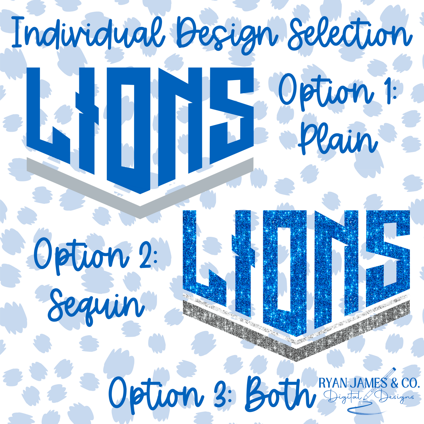 Lions Individual Designs