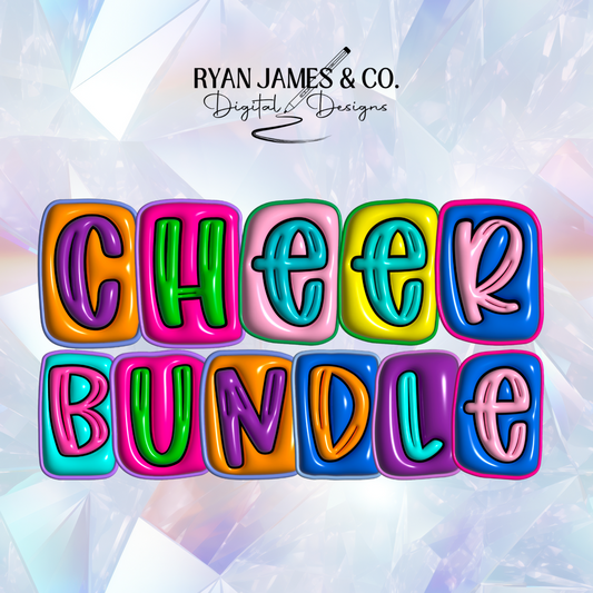 Cheer Inflated Digital Design BUNDLE