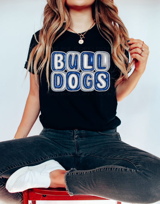 Bulldogs Mascot Inflated Digital Design