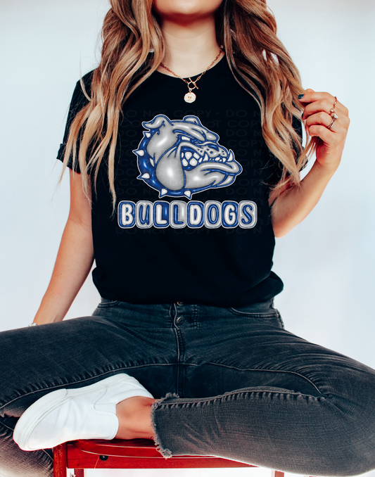 Bulldogs Mascot Inflated Digital Design