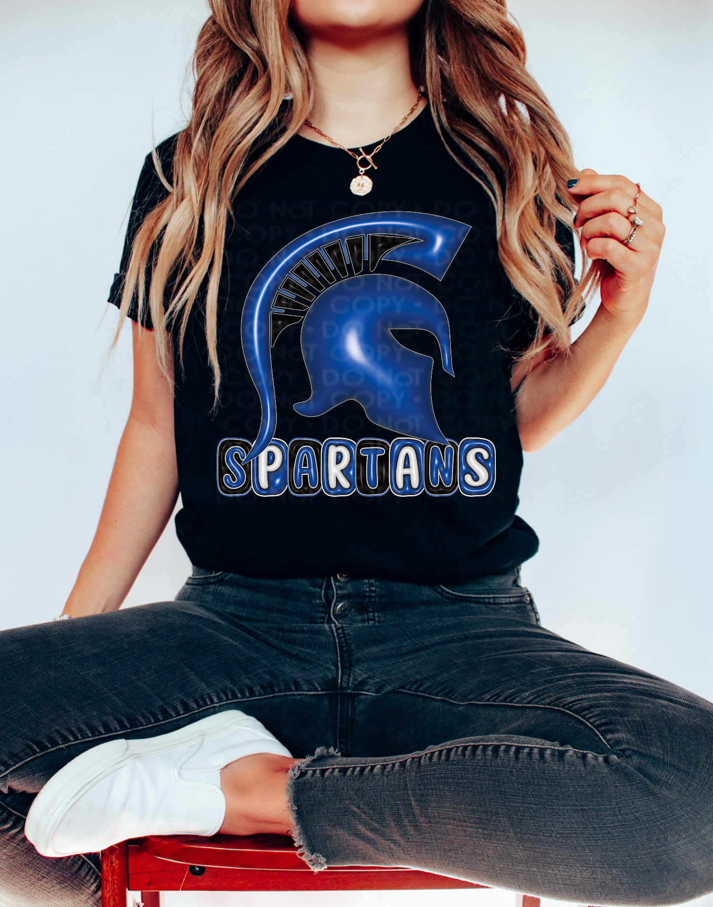 Spartans Mascot Inflated Digital Design