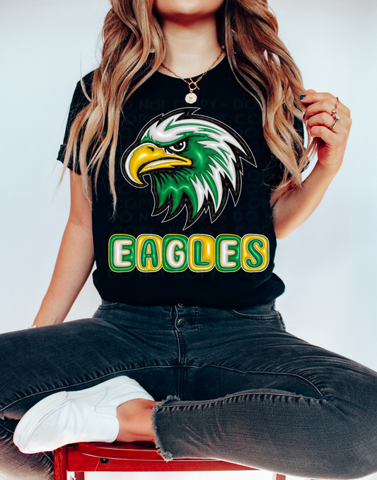 Eagles Mascot Inflated Digital Design