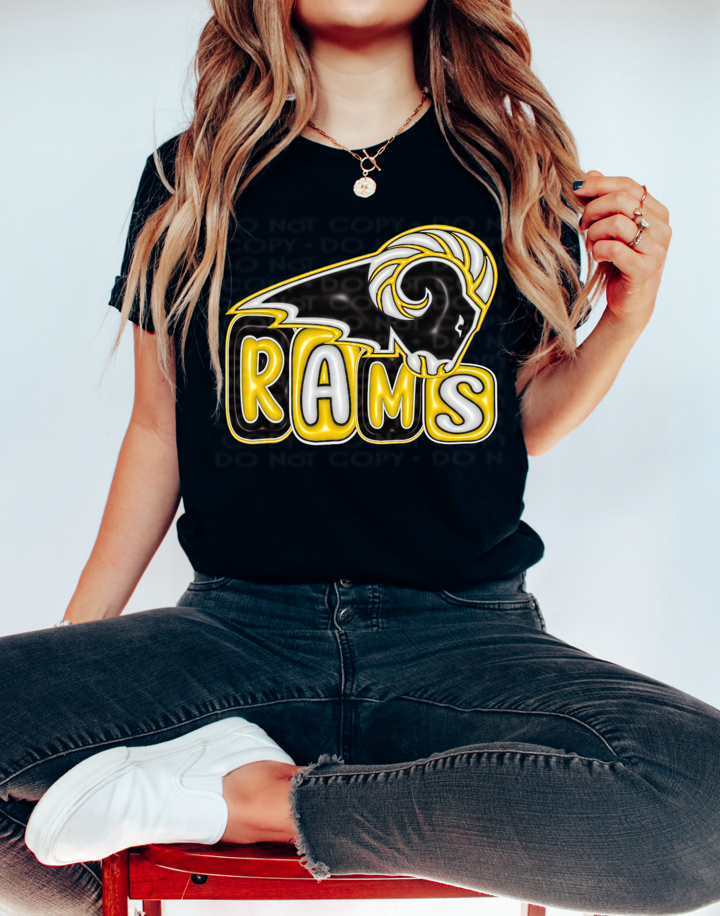 Rams Mascot Inflated Digital Design