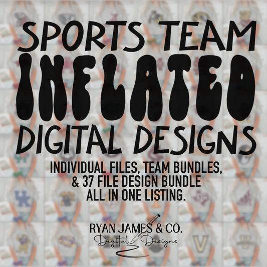 Sports Team Inflated Digital Designs